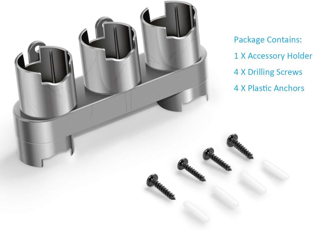 Grey Vacuum Cleaner Attachment Holder Wall Mount R105969