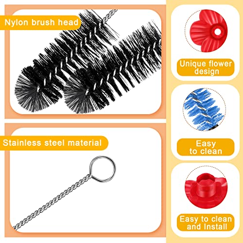 38 Pcs 3 Size Hummingbird Feeder Cleaning Brush with Replacement Flowers Feeding Ports Y13781