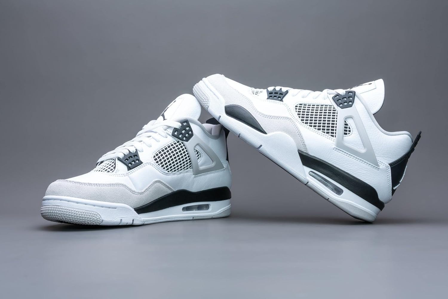 Military Black Air 4 Retro Sneakers S1945