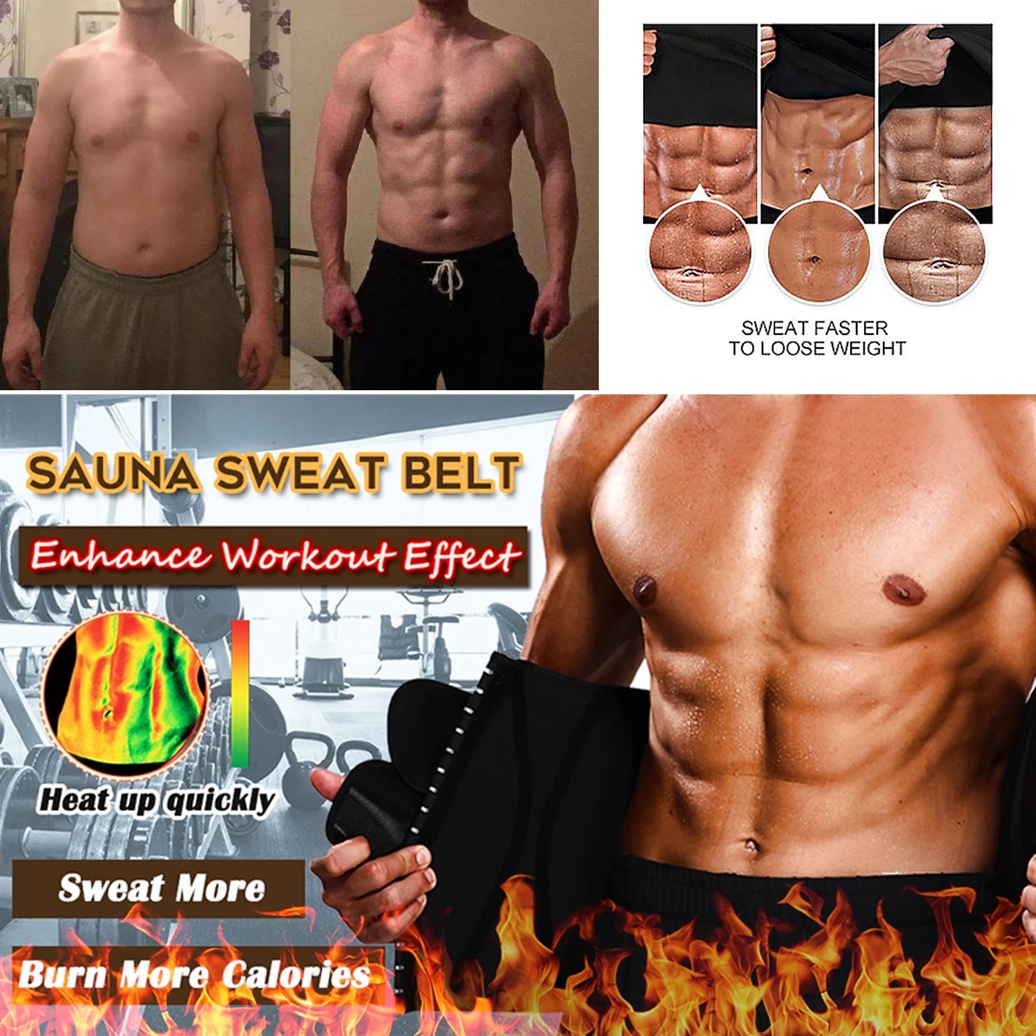 Neoprene Waist Trainer with 3 Straps I341801