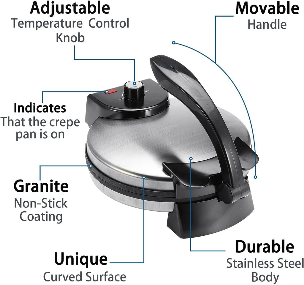 10 Inch Non-Stick Electric Tortilla Maker D90112