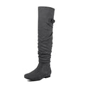 Women's Suede Over The Knee Thigh High Winter Boots X76164