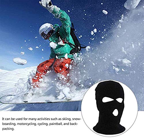 3 Hole Knit Balaclava Ski Mask B302003