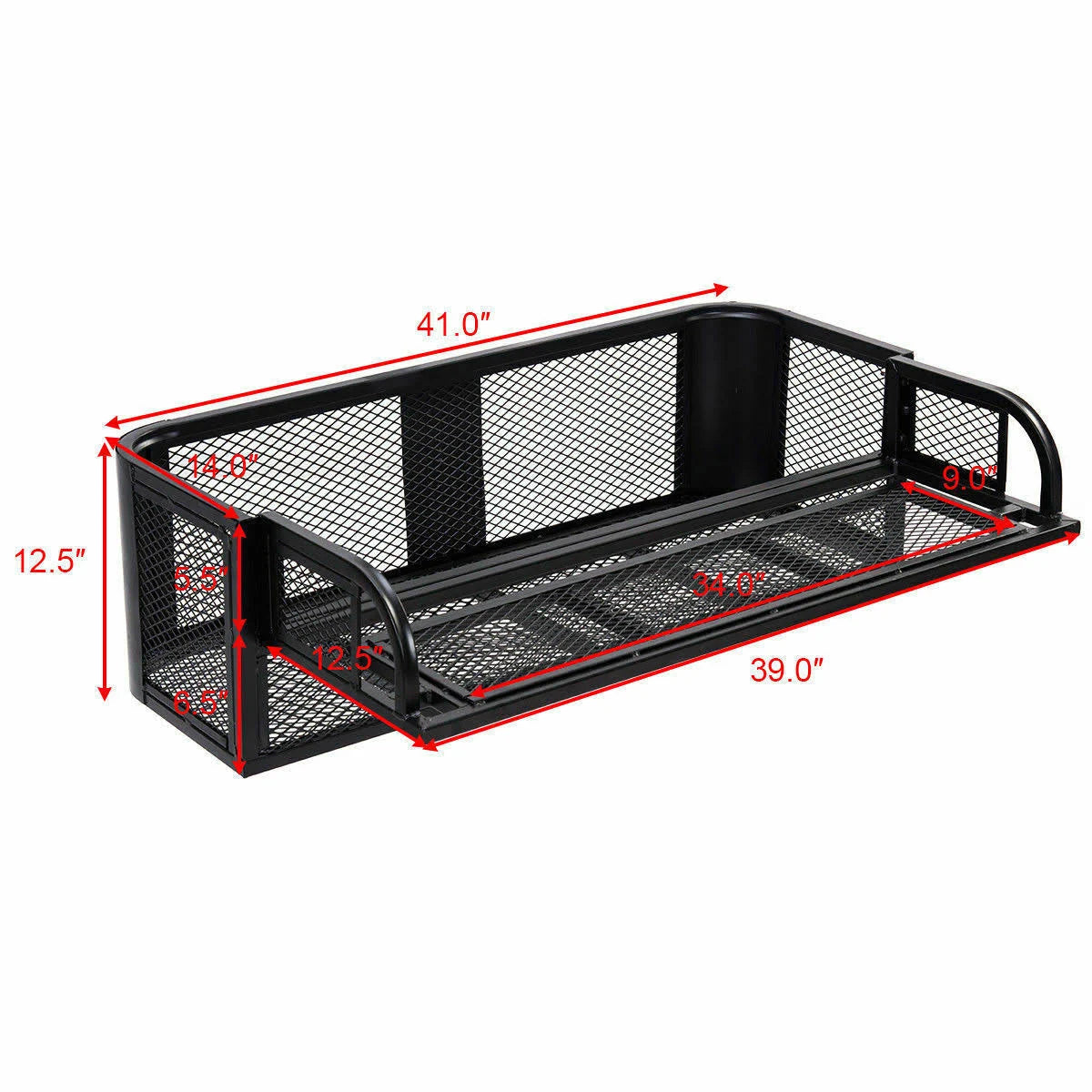 Steel Rear Drop Basket Cargo Rack D750