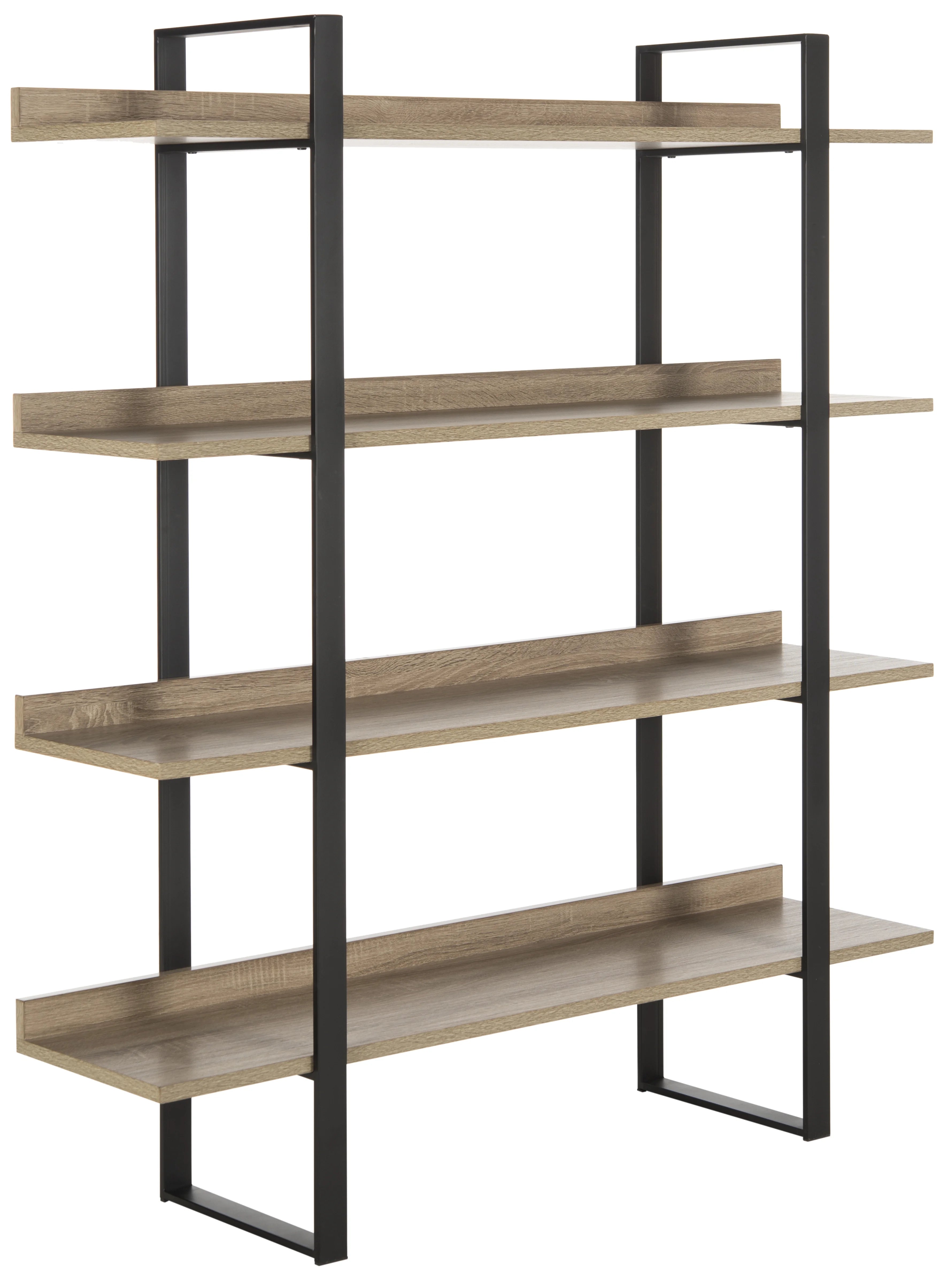 Oak Black 4 Tier Etagere X593332