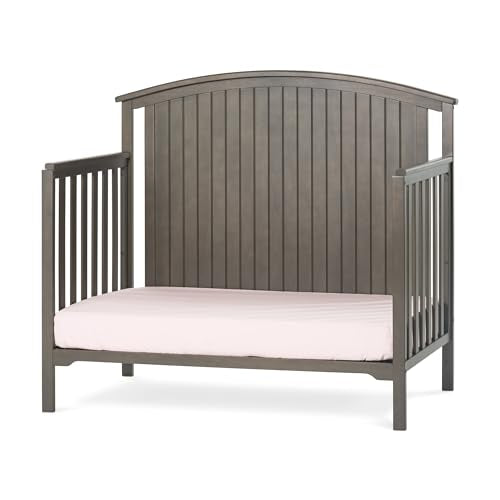 2-Piece Crib and Changing Table Nursery Set (Dapper Gray) M987