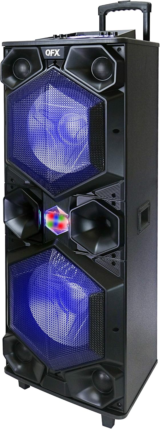 Large Bluetooth Speaker System with Dual 15” Woofers and 1.5” Tweeter H64960