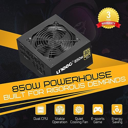 850 Watt 80 Plus Gold Fully Modular PC ATX Power Supply V13997