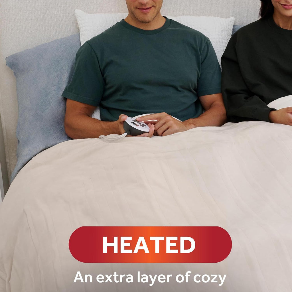 Champagne Heated Blanket Twin C36452