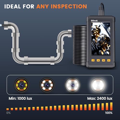 50FT Endoscope Camera with Light, 1080P HD 4.3" IPS Screen Waterproof IP67 G731554