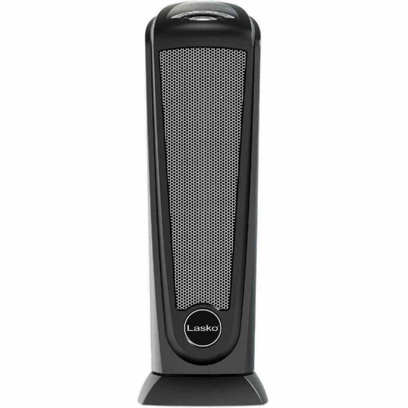 Black Ceramic Tower Space Heater A895