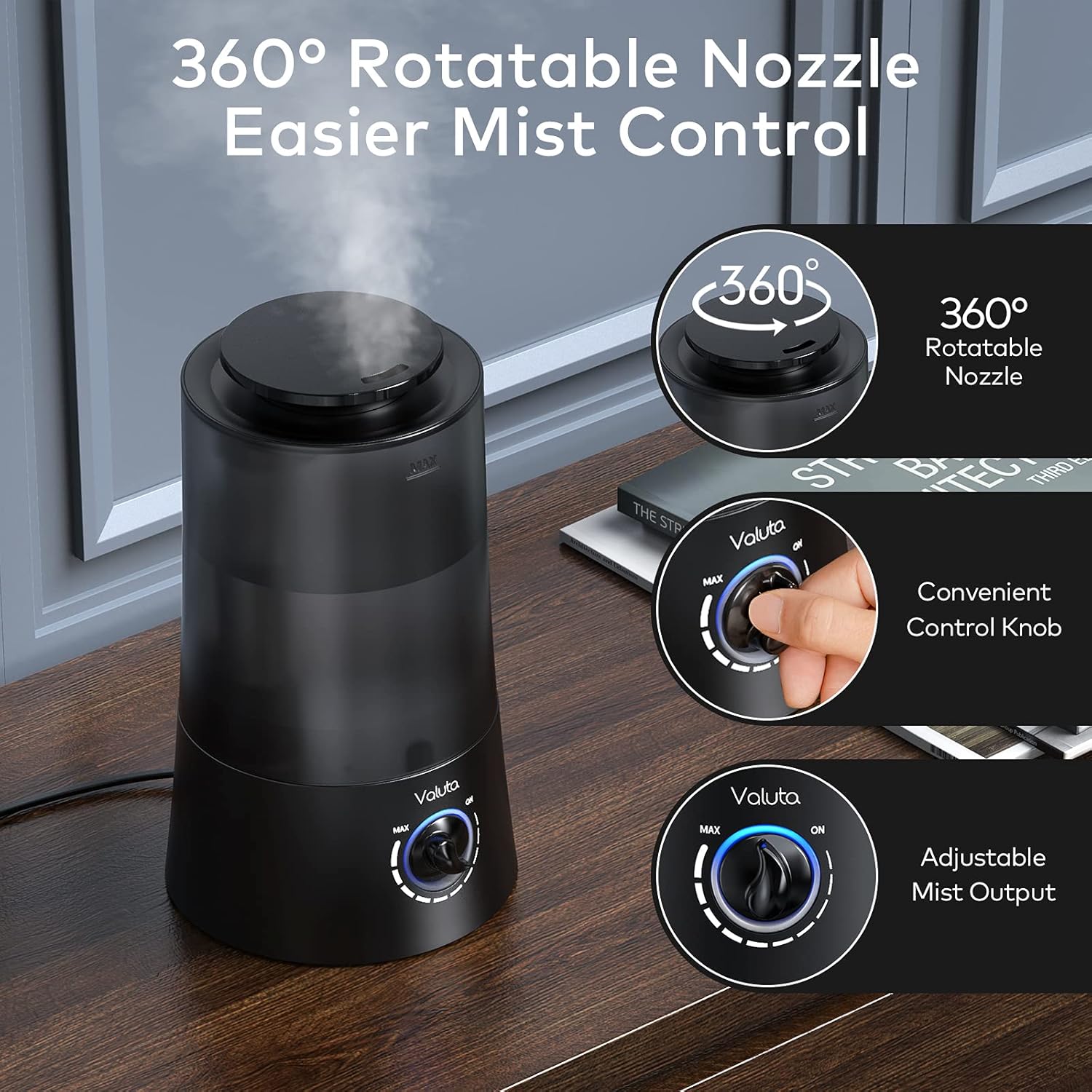 4L Cool Mist Top Fill Ultrasonic Humidifier U378418