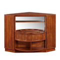 Midcentury Modern Rotating Corner Bar Cabinet N4677