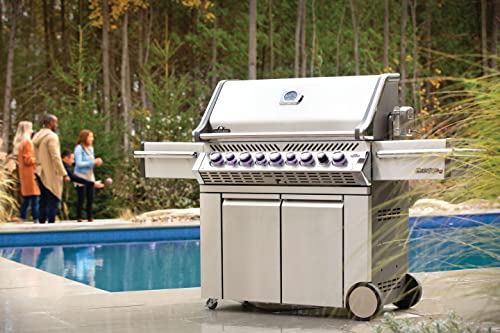Stainless Steel Propane Gas Grill with Side and Rear Burners K69917