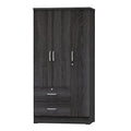 Maple Wardrobe Armoire with Two Drawers D933