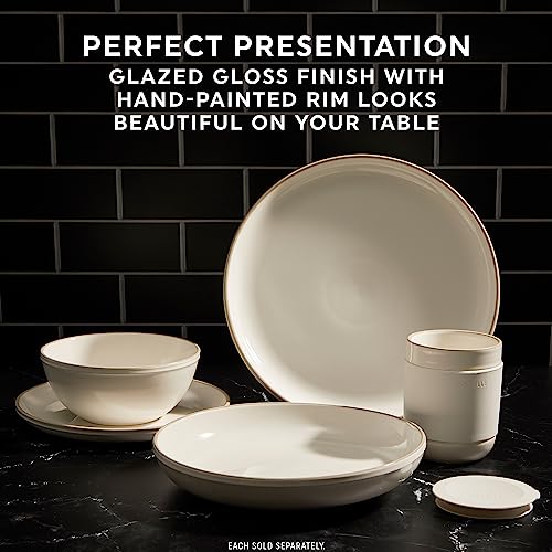 Navy 8-Pc Stoneware Dinnerware Set S12440