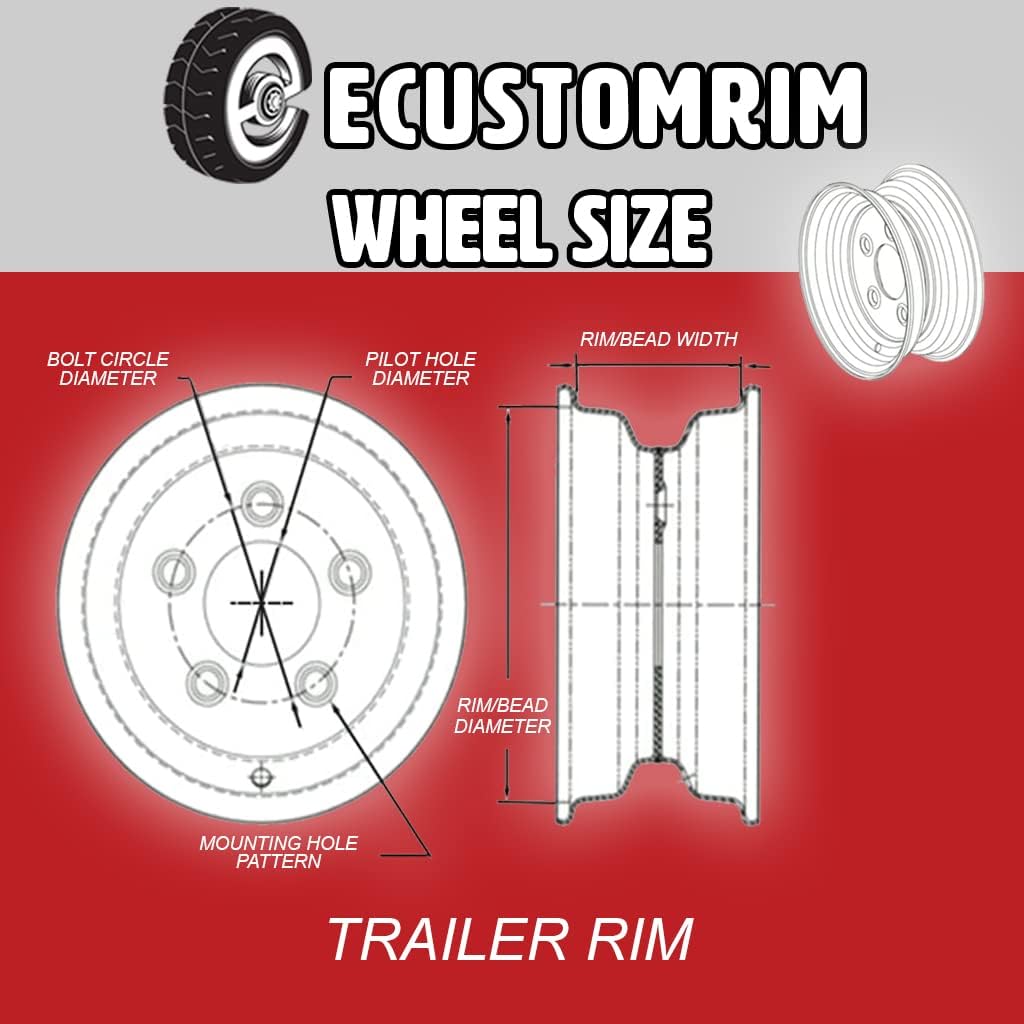 2-Pk Hankook ST225/75R15 Trailer Tire On Silver Mod Rim 6 Lug Wheel LRE B233