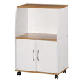White Microwave Cart C28101