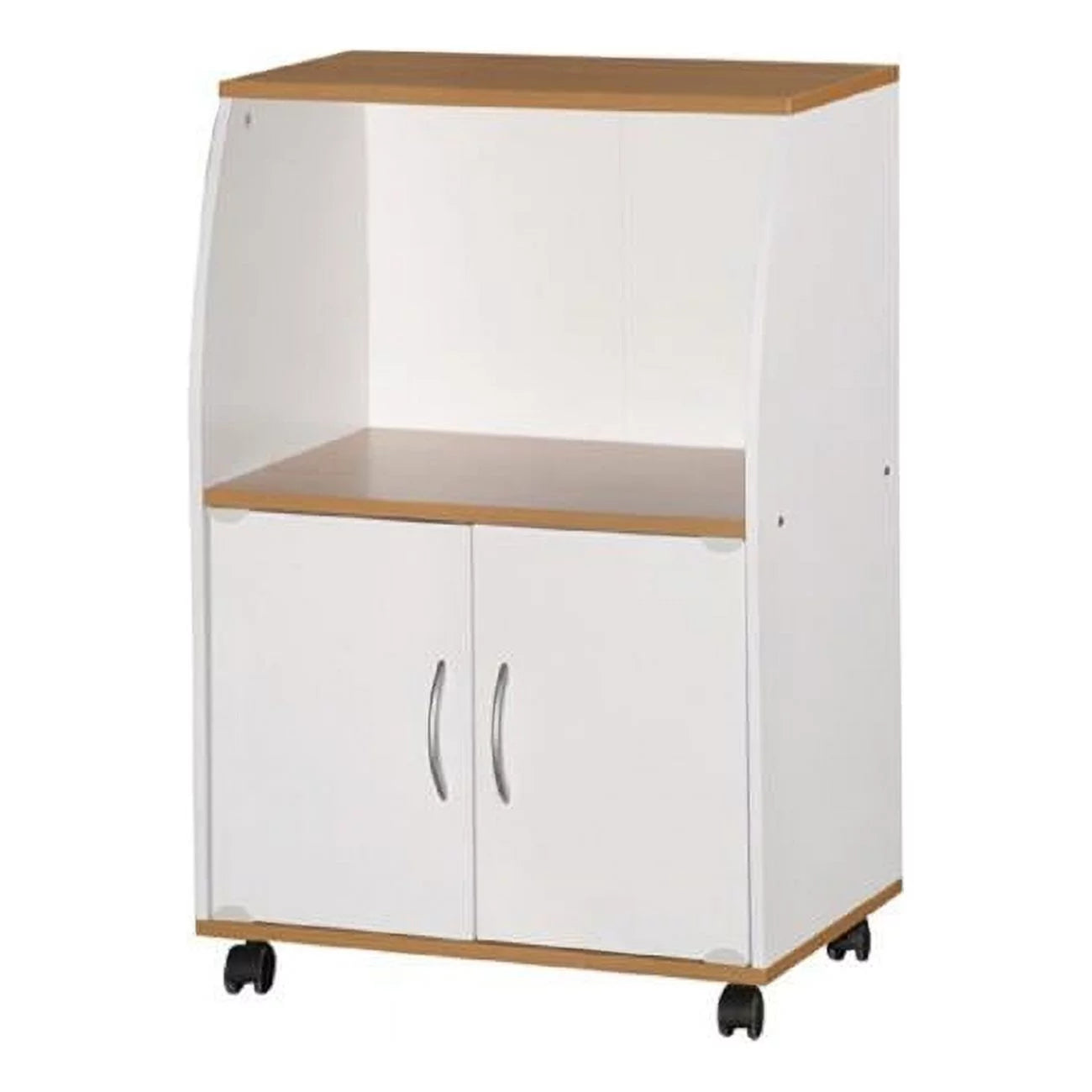 White Microwave Cart C28101