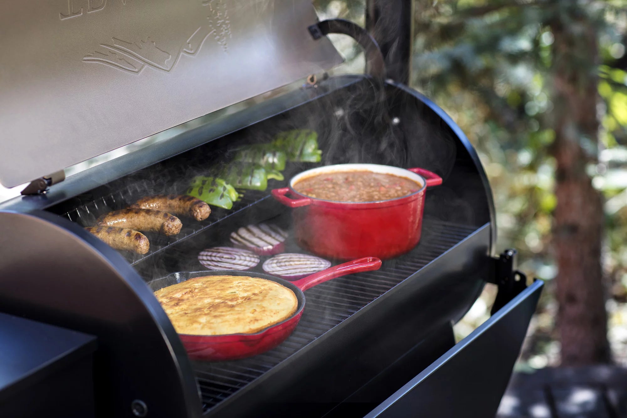 Bronze Wood Pellet Grill and Smoker B2751
