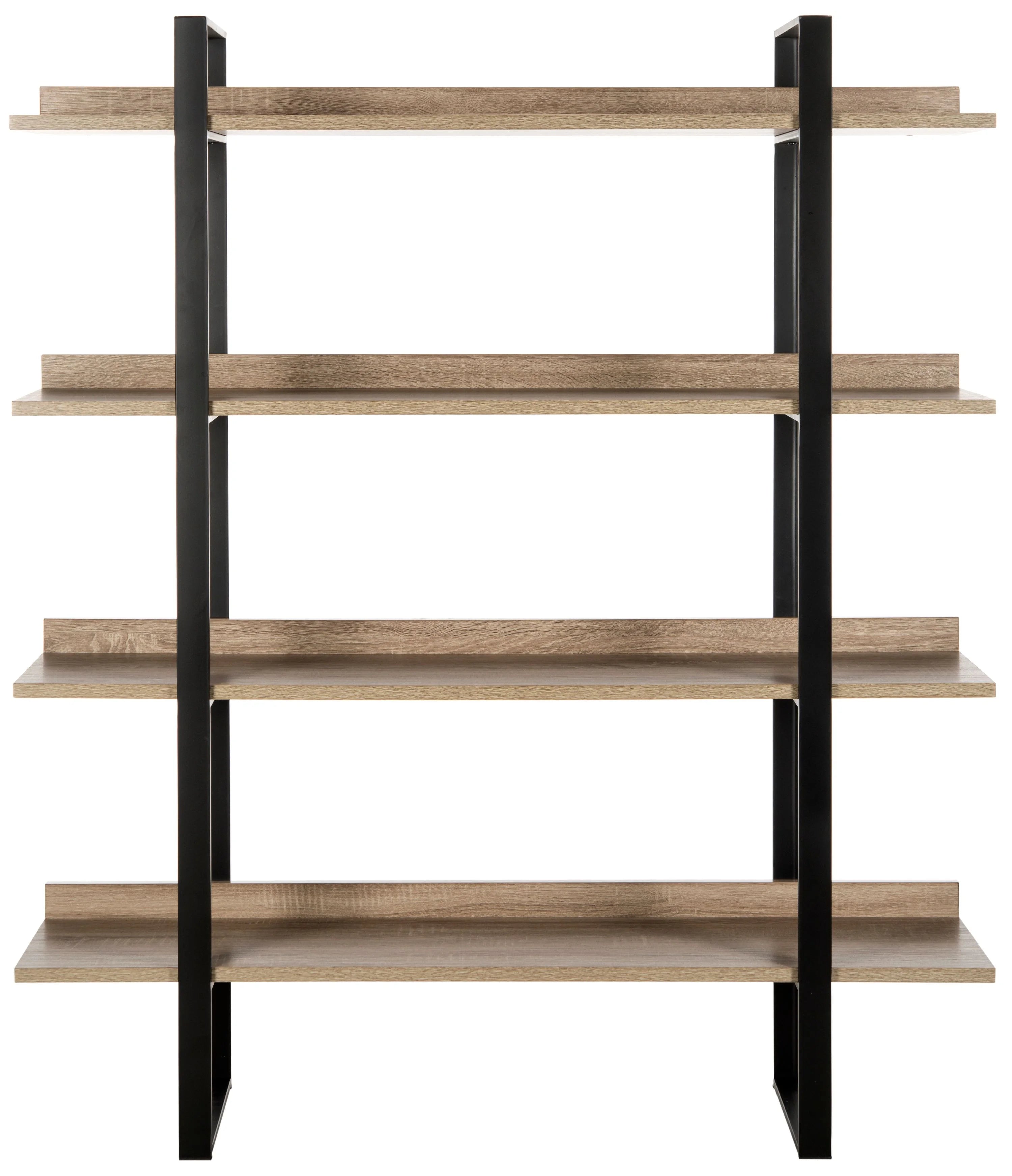 Oak Black 4 Tier Etagere X593332