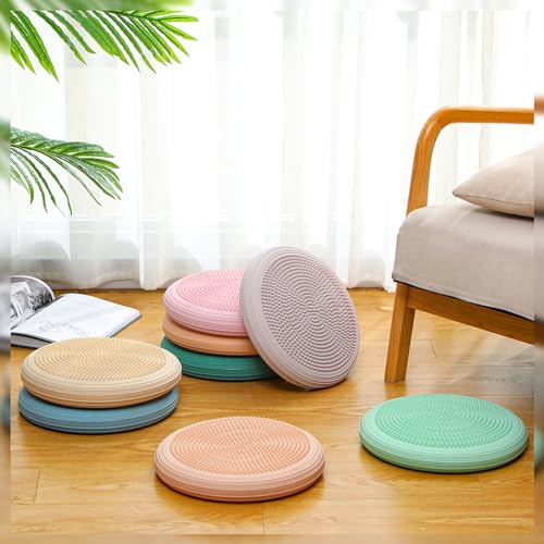 8 Pcs Inflated Wobble Cushion with Needle Pump U899
