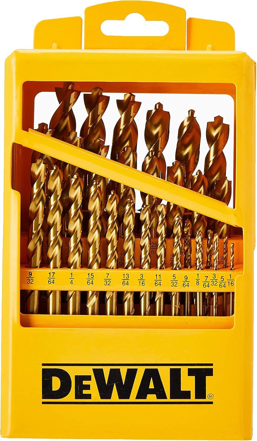 29-Piece Titanium Nitride Coated Drill Bit Set K81644