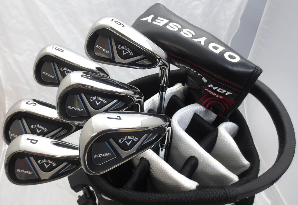Mens Golf Clubs Set Driver 3 Wood Hybrid Irons Putter Bag Right Handed Regular Flex X20958