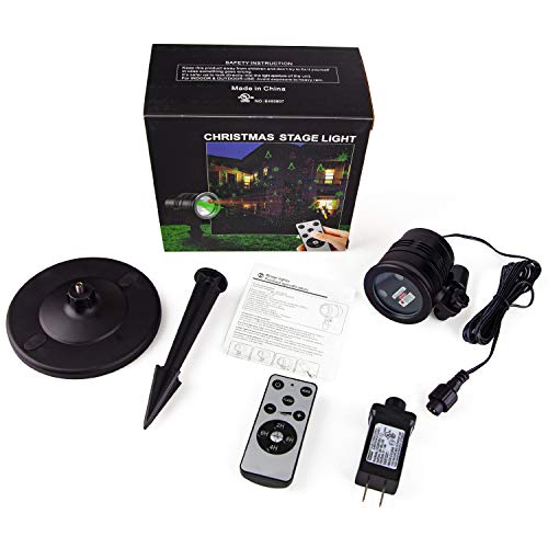 Red and Green Star Show Christmas Laser Lights K73960