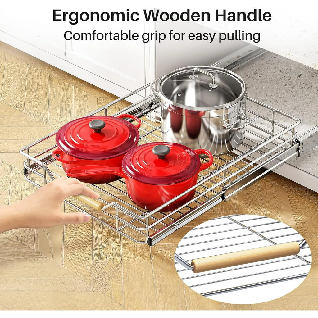 Heavy Duty Slide out Drawers for Kitchen Cabinet Organizer (15W X 21D) Z9120