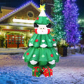 6ft Inflatable LED Lighted Christmas Tree with Pop up Santa and 2 Gift Boxes W5852