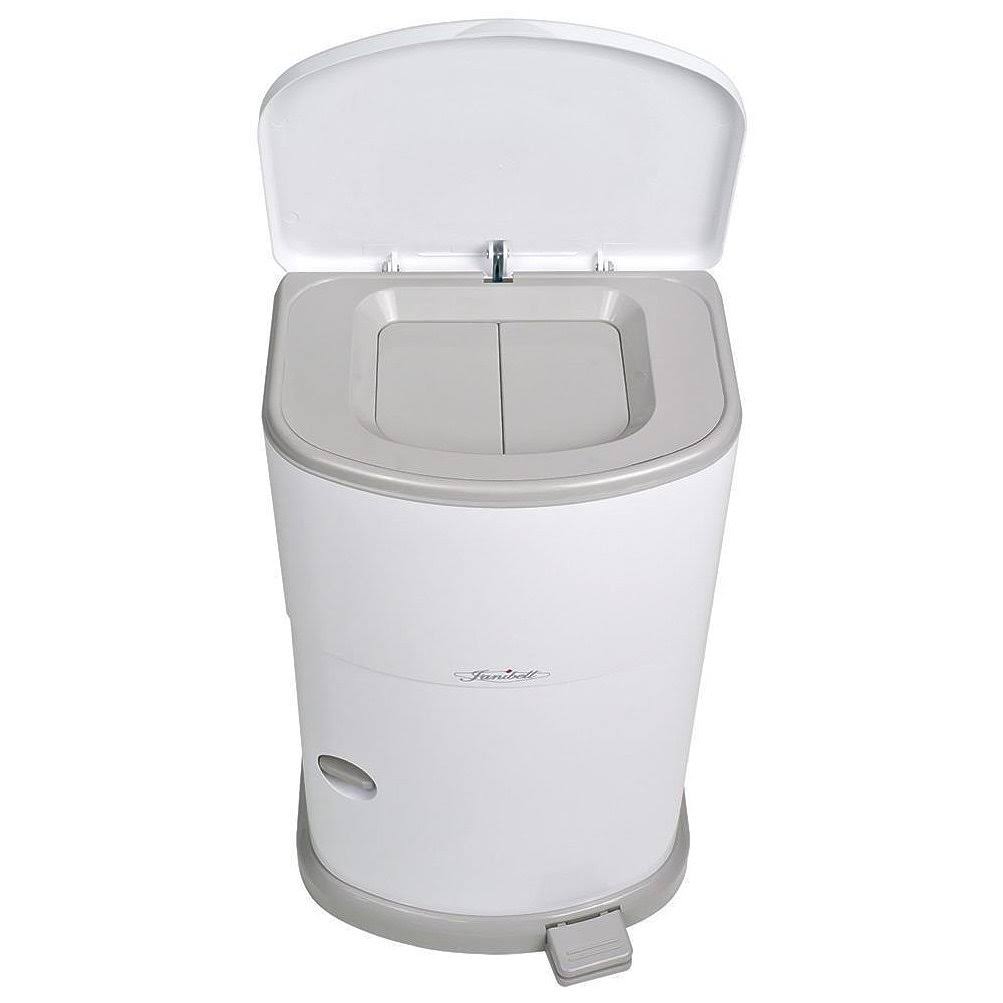 White 11Ga Capacity Adult Diaper Disposal System J18189