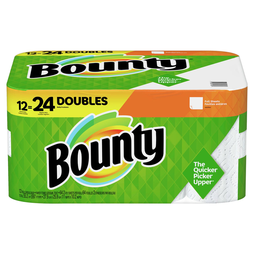White 12 Double Rolls Paper Towels R3808