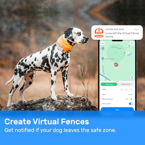 White Waterproof GPS Tracker for Dogs D2746