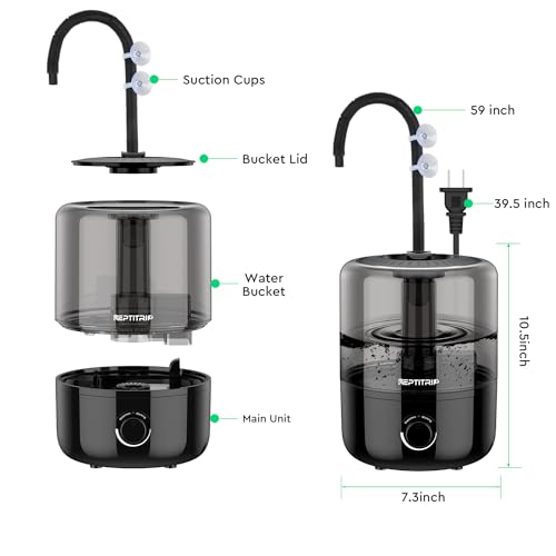 4L Reptile Humidifier Fogger with Double Hoses E5684
