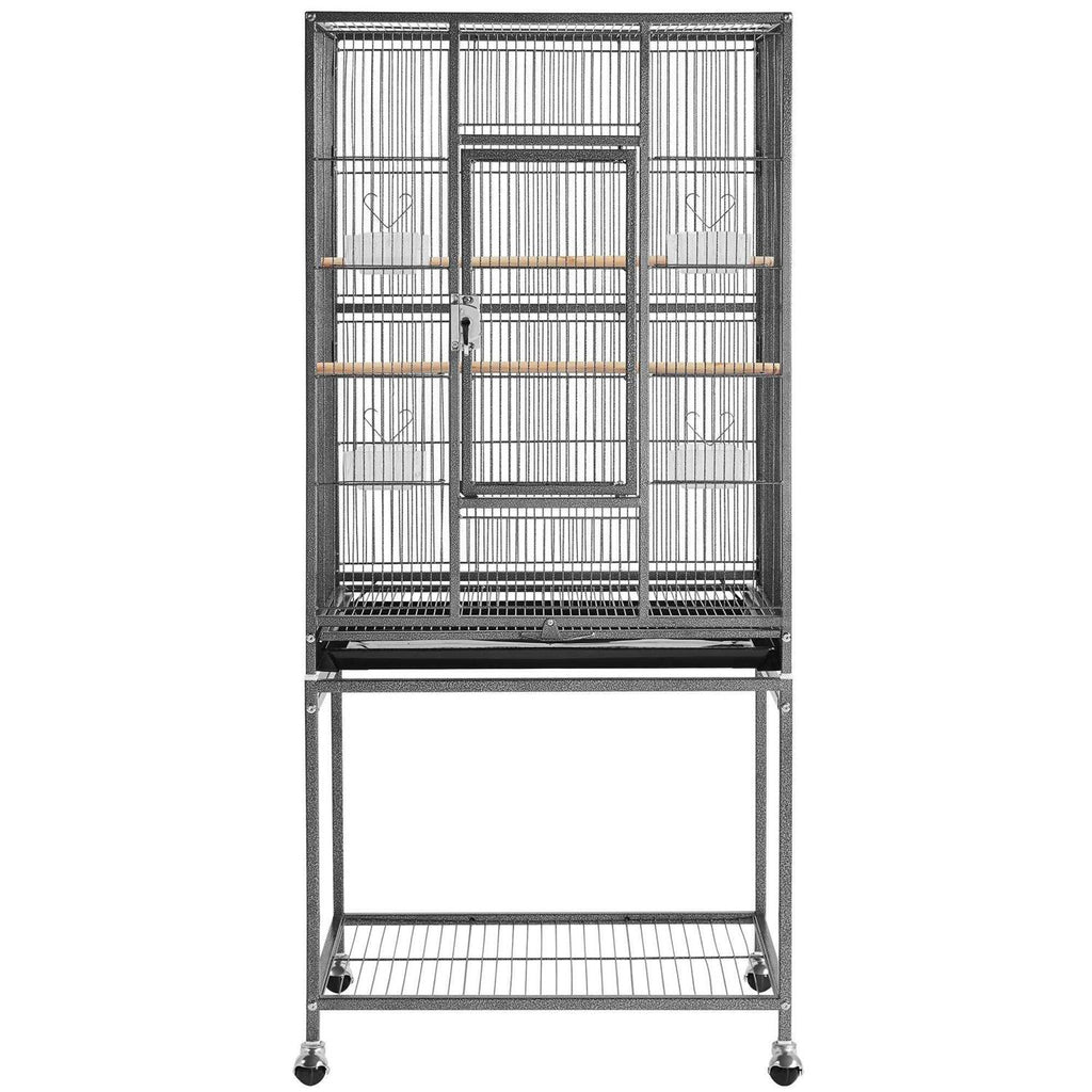 Metal Bird Cage with Rolling Detachable Stand A961