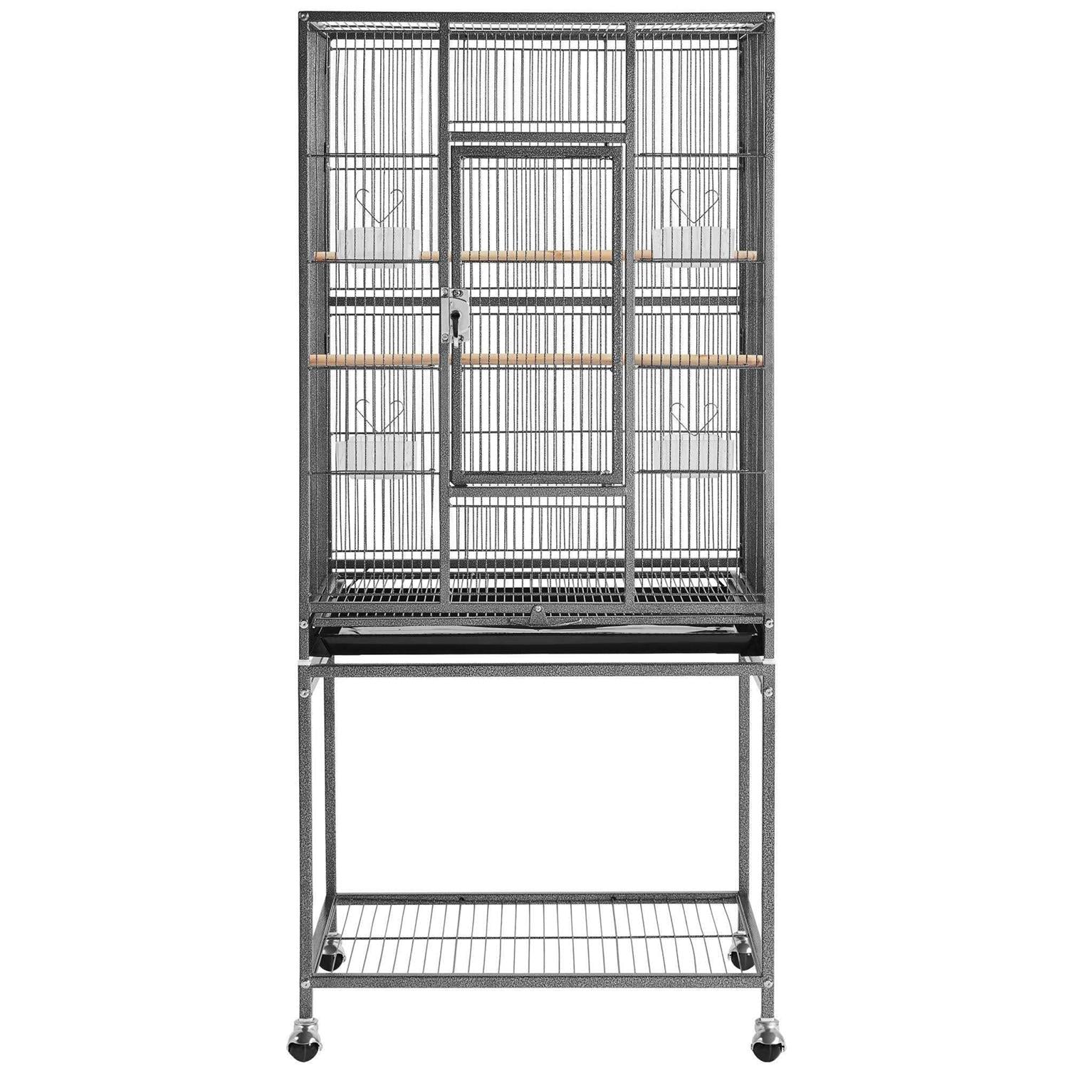 Metal Bird Cage with Rolling Detachable Stand A961