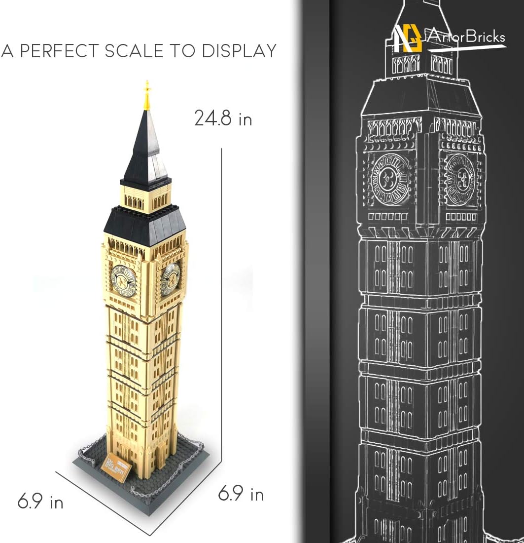 Architectural Big Ben Building Set (1666 pieces) M522