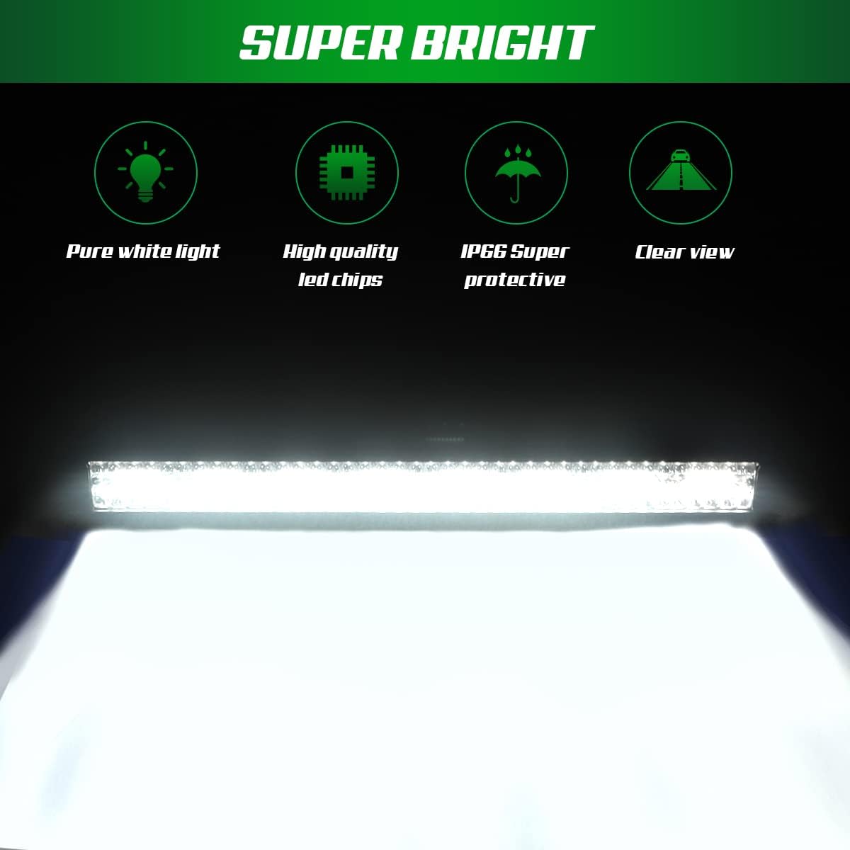 52 inch Triple Row LED Light Bar 6000K C2026