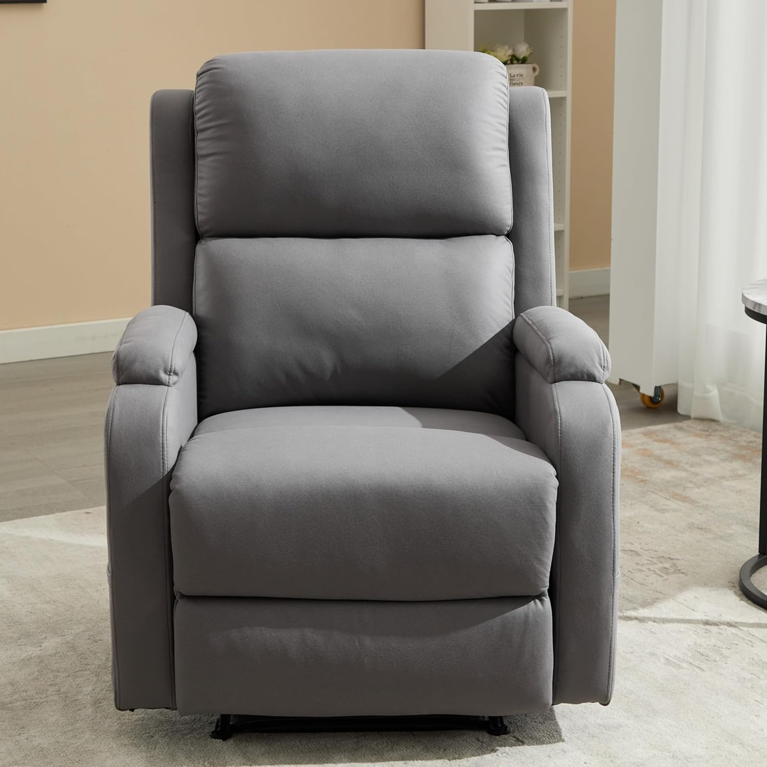 Leather Recliner Chair with Adjustable Backrest E9079