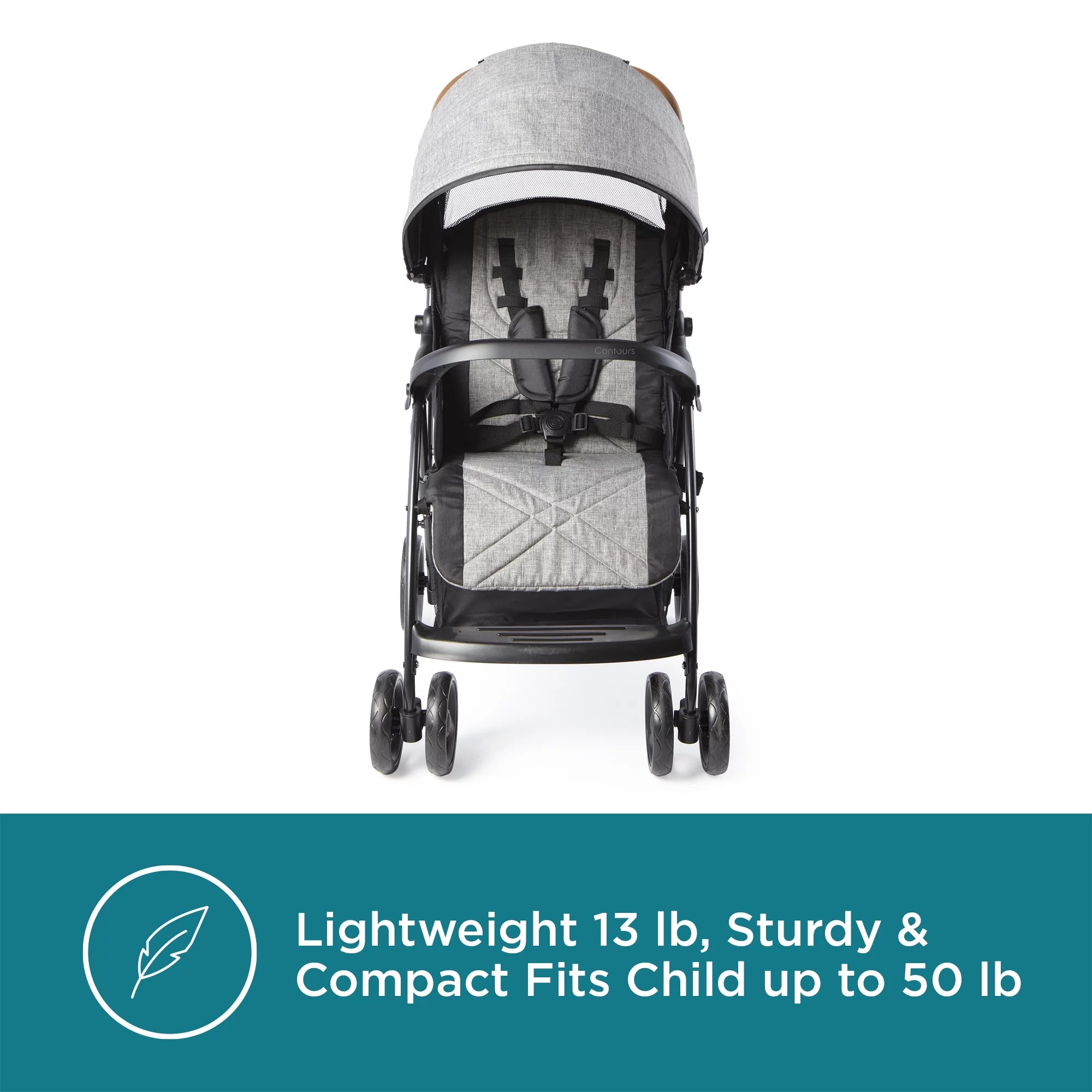 Lightweight Compact Travel Stroller Gray I587