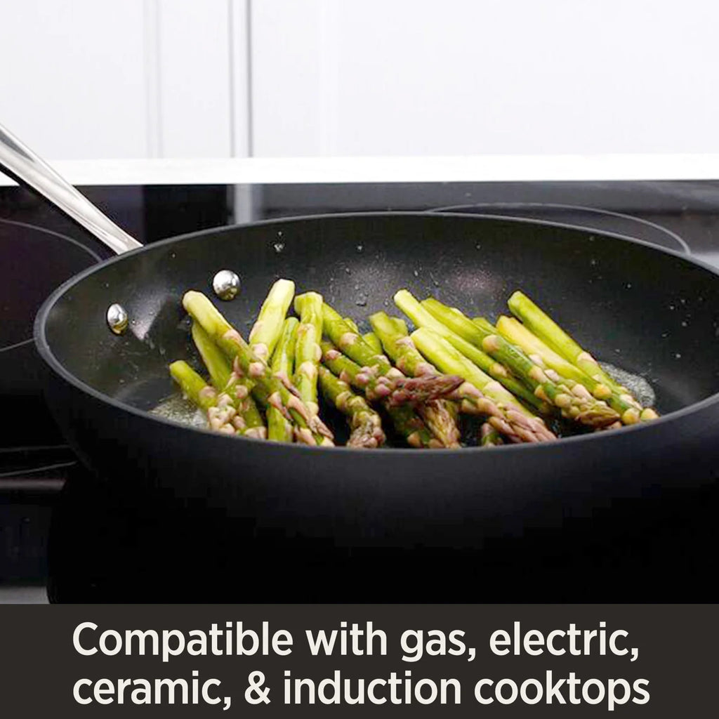 4-Quart Black Nonstick Hard Anodized Saute Pan M90214