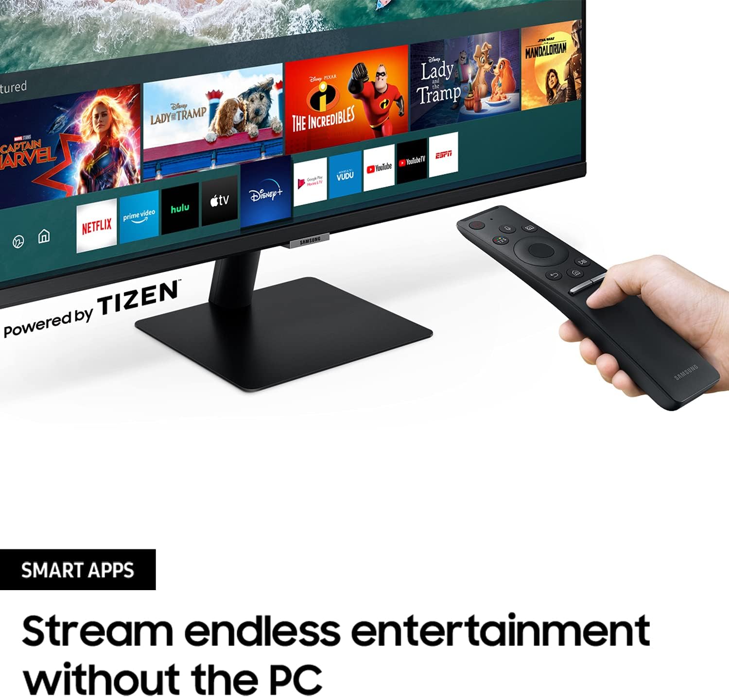 32-inch 4K UHD Smart Monitor, Black R83245