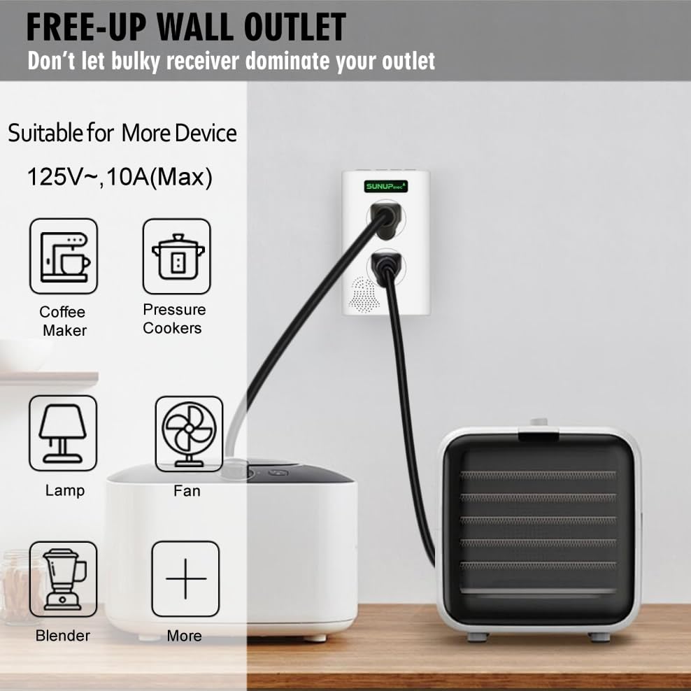 Wireless Doorbell Kit with 2 Button & 2 Receiver, White, 38 Chimes R2474