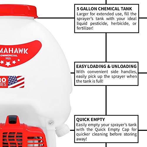 5 Gallon Gas Power Backpack Sprayer with Mist Attachment D691478