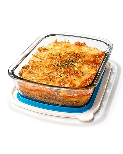 3 QT Rectangle Glass Baking Dish with Lid W312
