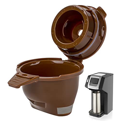 Single Serve Ground Coffee Brew Basket Replacement Parts Reusable Coffee Filter Brown (1 Pack) H623153