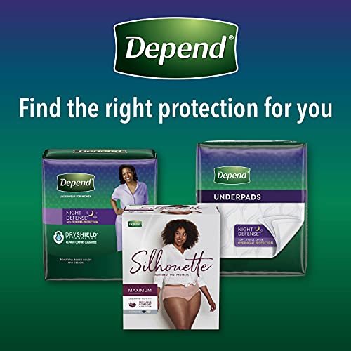 Disposable Overnight Adult Incontinence Underwear for Women, Medium, Blush, 15 Count E72225