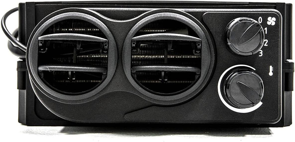 Cab Heater with Shutoff Valve, 3.4 Amps at 13.7 Volts, Includes Defrost Hoses and Vents X146898