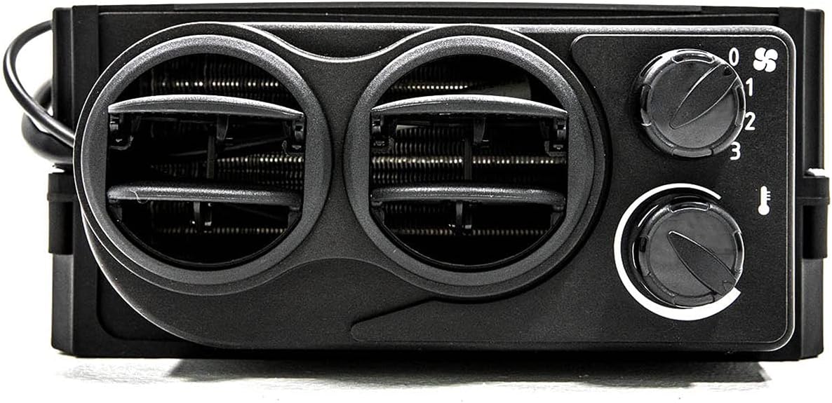 Cab Heater with Shutoff Valve, 3.4 Amps at 13.7 Volts, Includes Defrost Hoses and Vents X146898